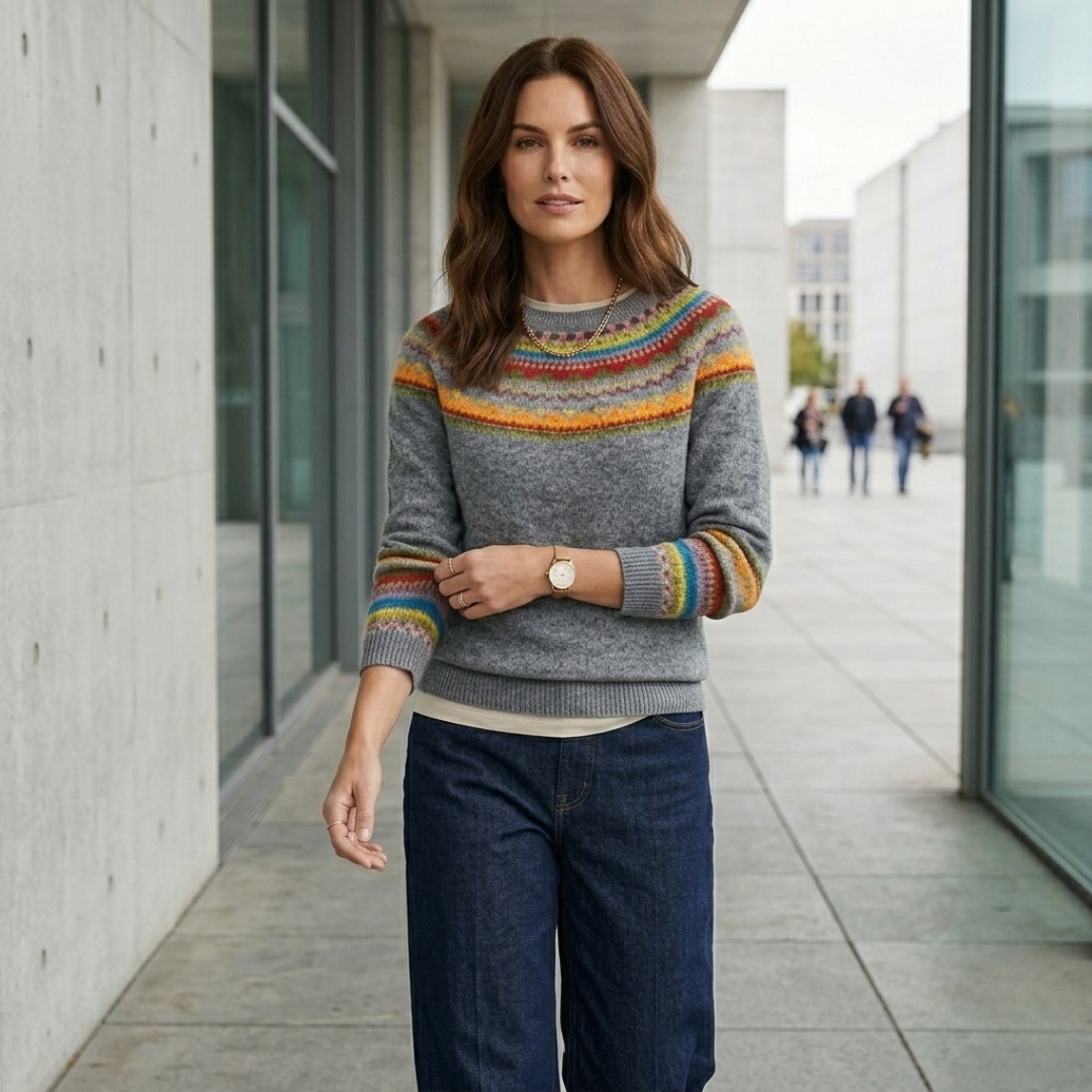 Emily – Timeless Vintage Autumn Sweater-GLAMCOSY-S-GLAMCOSY