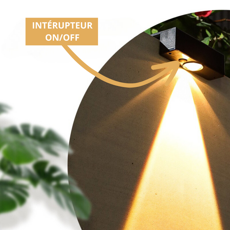 Lampe LED d'extérieur à Energie Solaire | SunGarden Premium | Interrupteur Marche/Arrêt