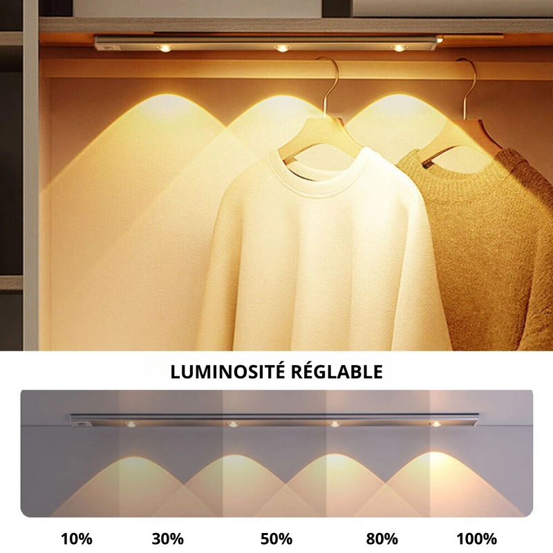 Lampe Réglette LED Sans Fil Détecteur de Mouvement - LuminaFlex™ Motio –  Trend Pulse Shop