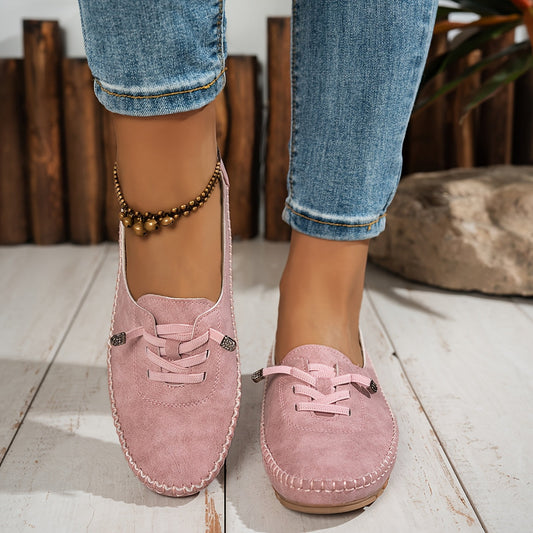Laura™ – Soft moccasins with full orthopedic support-GLAMCOSY-Pink-4-GLAMCOSY