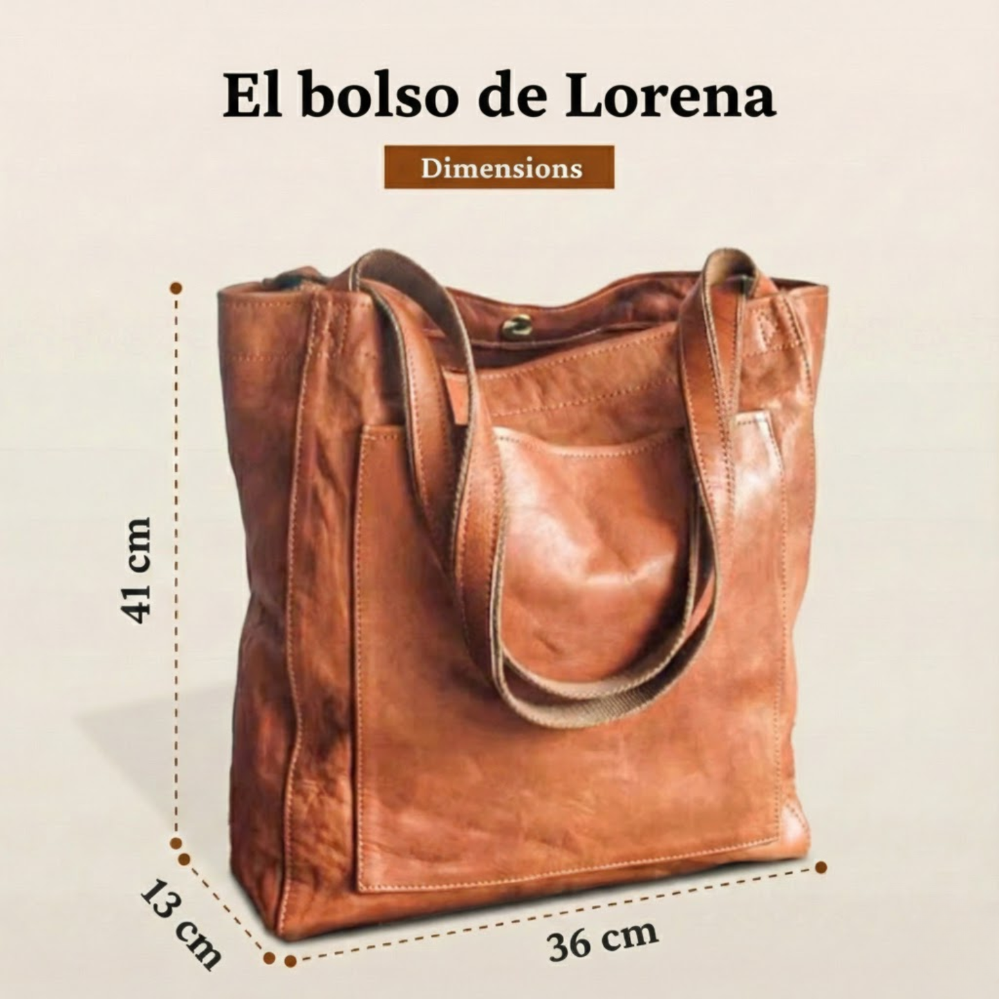 Lorena - Modern and elegant leather bag