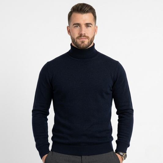 Renzo – Luxury Turtleneck For Timeless Style-GLAMCOSY-Beige-M-GLAMCOSY