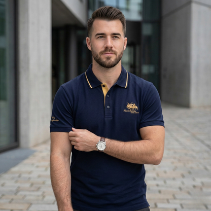 Thijs – Elegant Polo For Daily Comfort-GLAMCOSY-Blue-M-GLAMCOSY