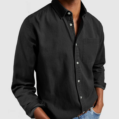 Thijsen – Casual Shirt For Timeless Comfort-GLAMCOSY-Black-S-GLAMCOSY