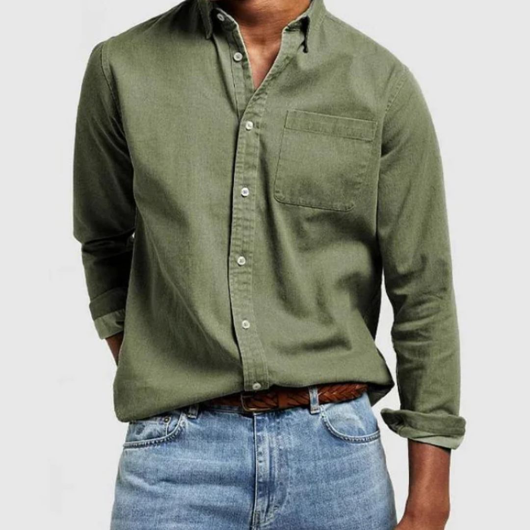 Thijsen – Casual Shirt For Timeless Comfort-GLAMCOSY-Green-S-GLAMCOSY