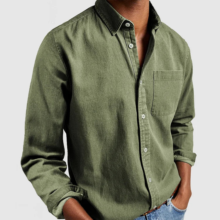 Thijsen – Casual Shirt For Timeless Comfort-GLAMCOSY-Green-S-GLAMCOSY