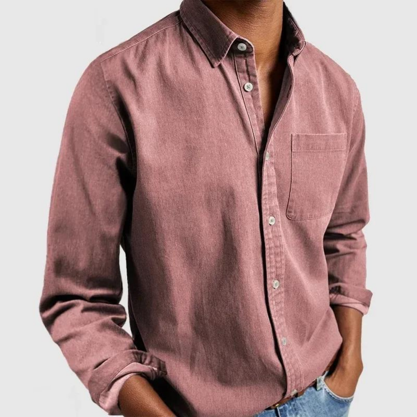 Thijsen – Casual Shirt For Timeless Comfort-GLAMCOSY-Pink-S-GLAMCOSY