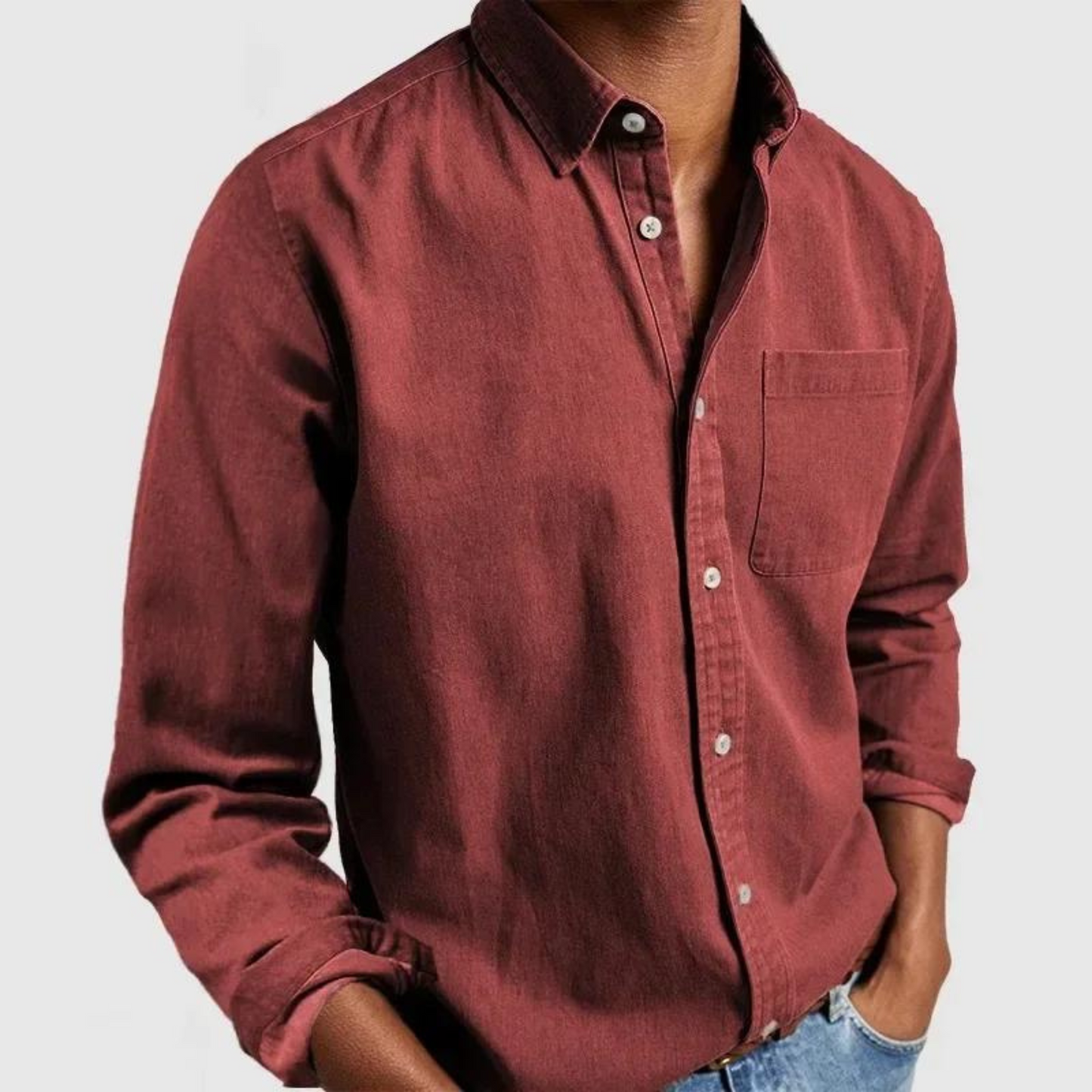 Thijsen – Casual Shirt For Timeless Comfort-GLAMCOSY-Red-S-GLAMCOSY