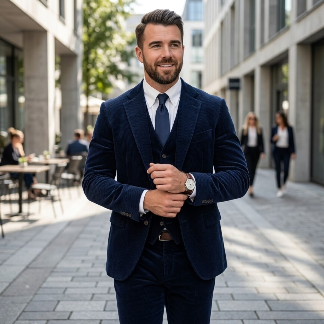 Tommy – Versatile Blazer Set For Success-Jacket-GLAMCOSY-Blue-S-GLAMCOSY