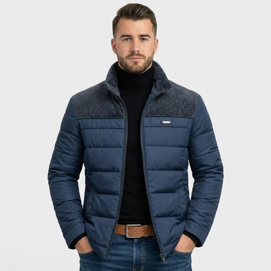 Wouter – Insulating Jacket For Constant Warmth-Men's Jackets-GLAMCOSY-Blue-M-GLAMCOSY