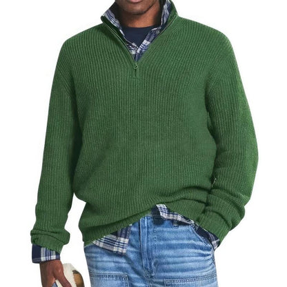 Finn - Elegant Sweater with Zip Collar