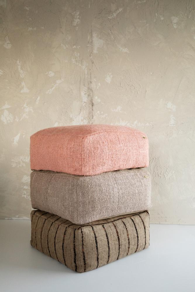 Pouf The Oh My Gee Rose Saumon - Glam & Cosy