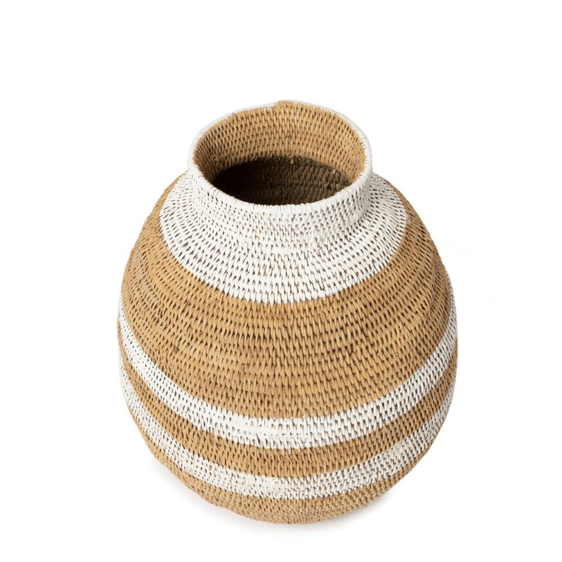 Buhera Basket - Natural White