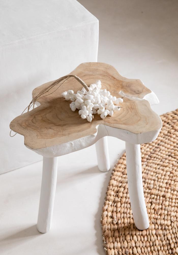Table d'Appoint Organique - Blanc Naturel - Glam & Cosy