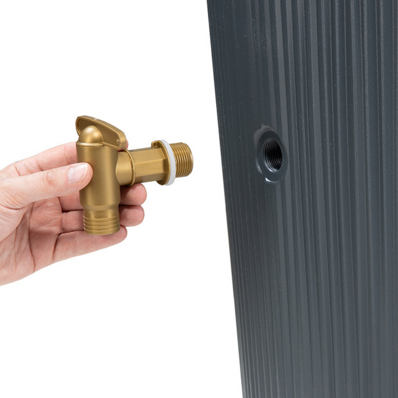Recuperateur eau de pluie 2en1 Linus 220 L avec robinet collecteur et bac à plantes - Garantia - Glam & Cosy